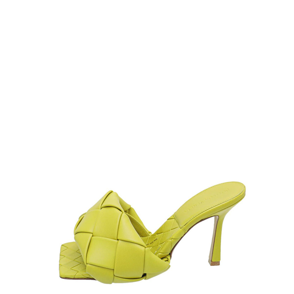 Bottega Veneta Kiwi Intrecciato Nappa Lido Mules 36