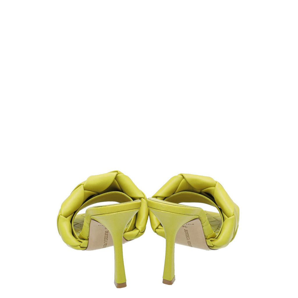 Bottega Veneta Kiwi Intrecciato Nappa Lido Mules 36
