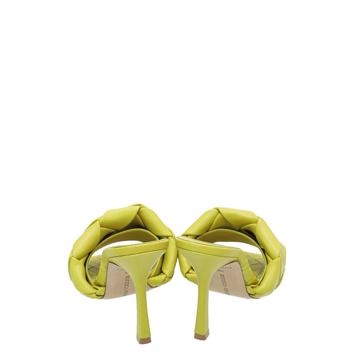 Bottega Veneta Kiwi Intrecciato Nappa Lido Mules 36