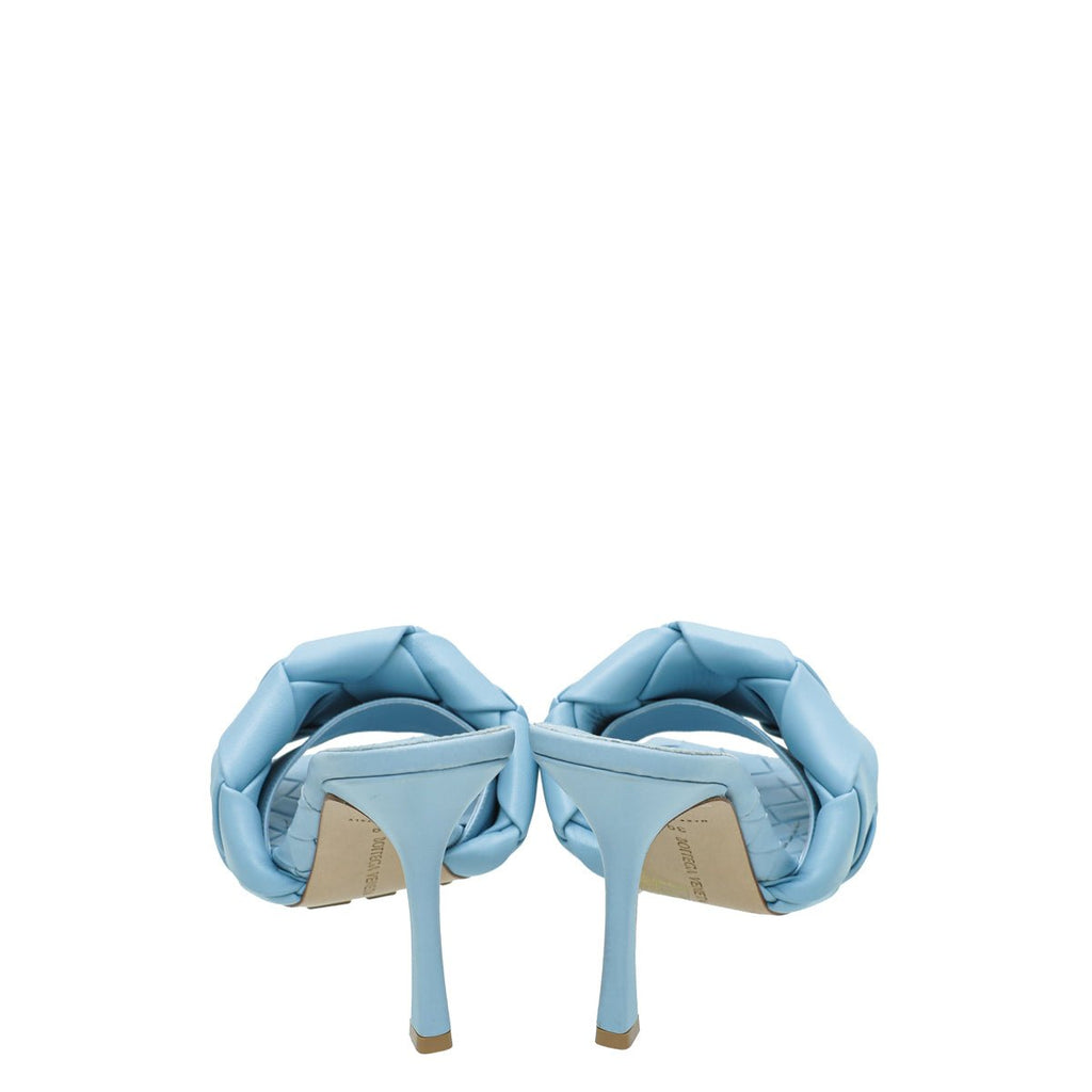 Bottega Veneta Light Blue Padded Heeled Mule 39
