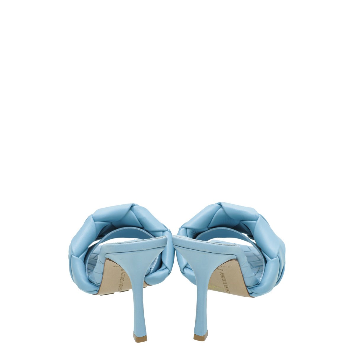 Bottega Veneta Light Blue Padded Heeled Mule 39
