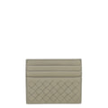 Bottega Veneta Light Gray Intrecciato Card Holder
