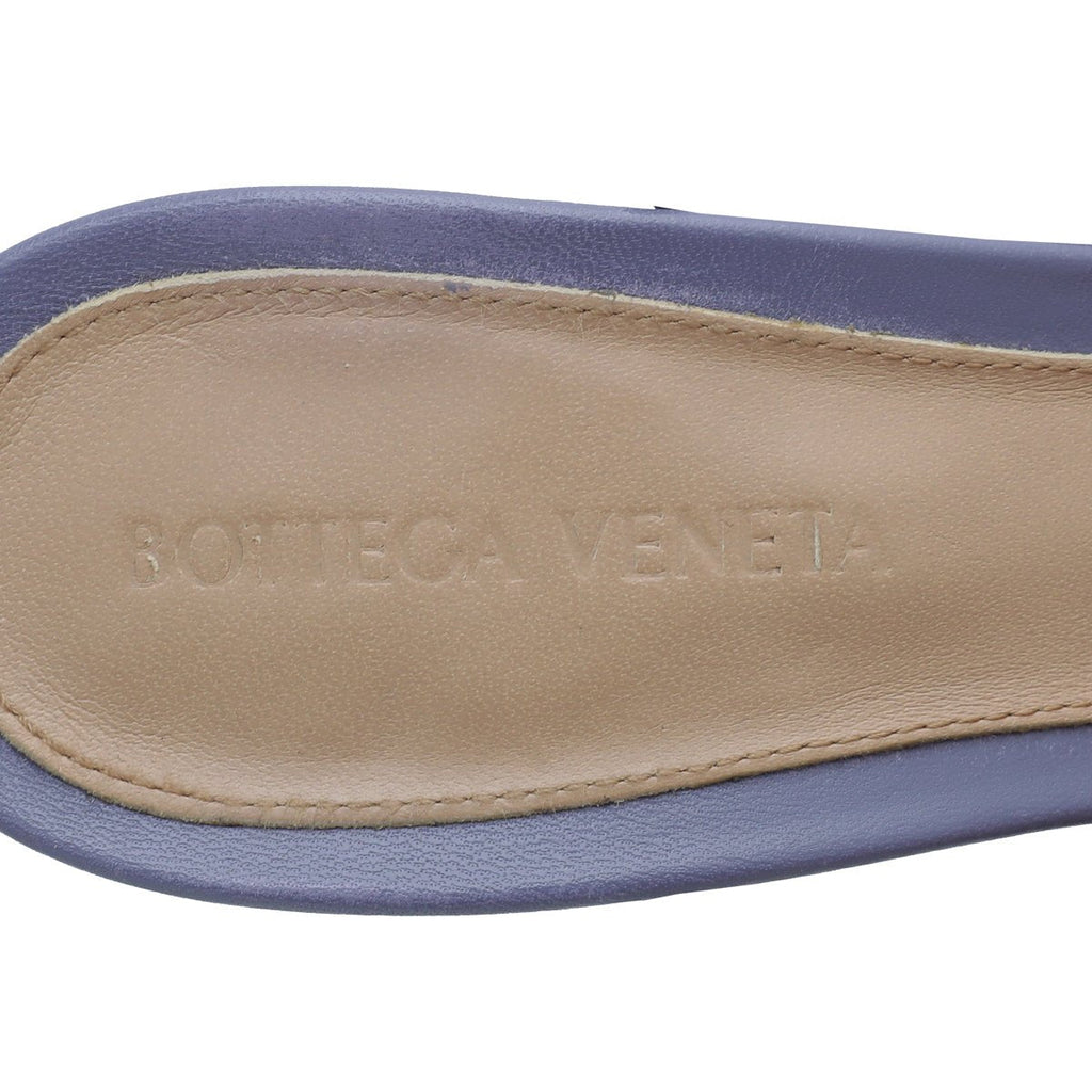 Bottega Veneta Mauve Nappa Stretch Chain Sandals 38.5