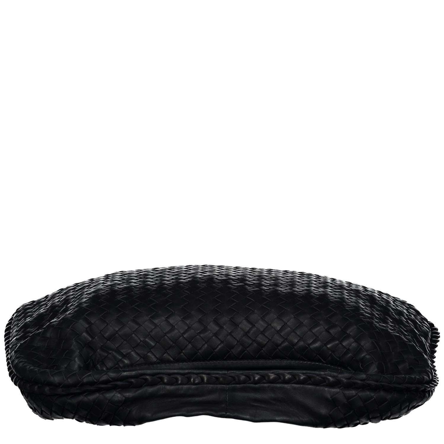 Medium Navy Intrecciato Hobo Bag