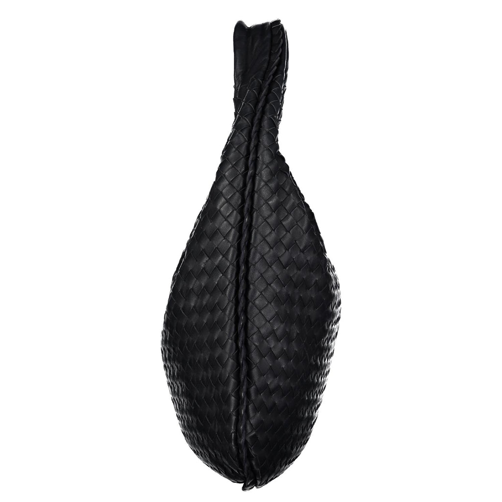 Medium Navy Intrecciato Hobo Bag