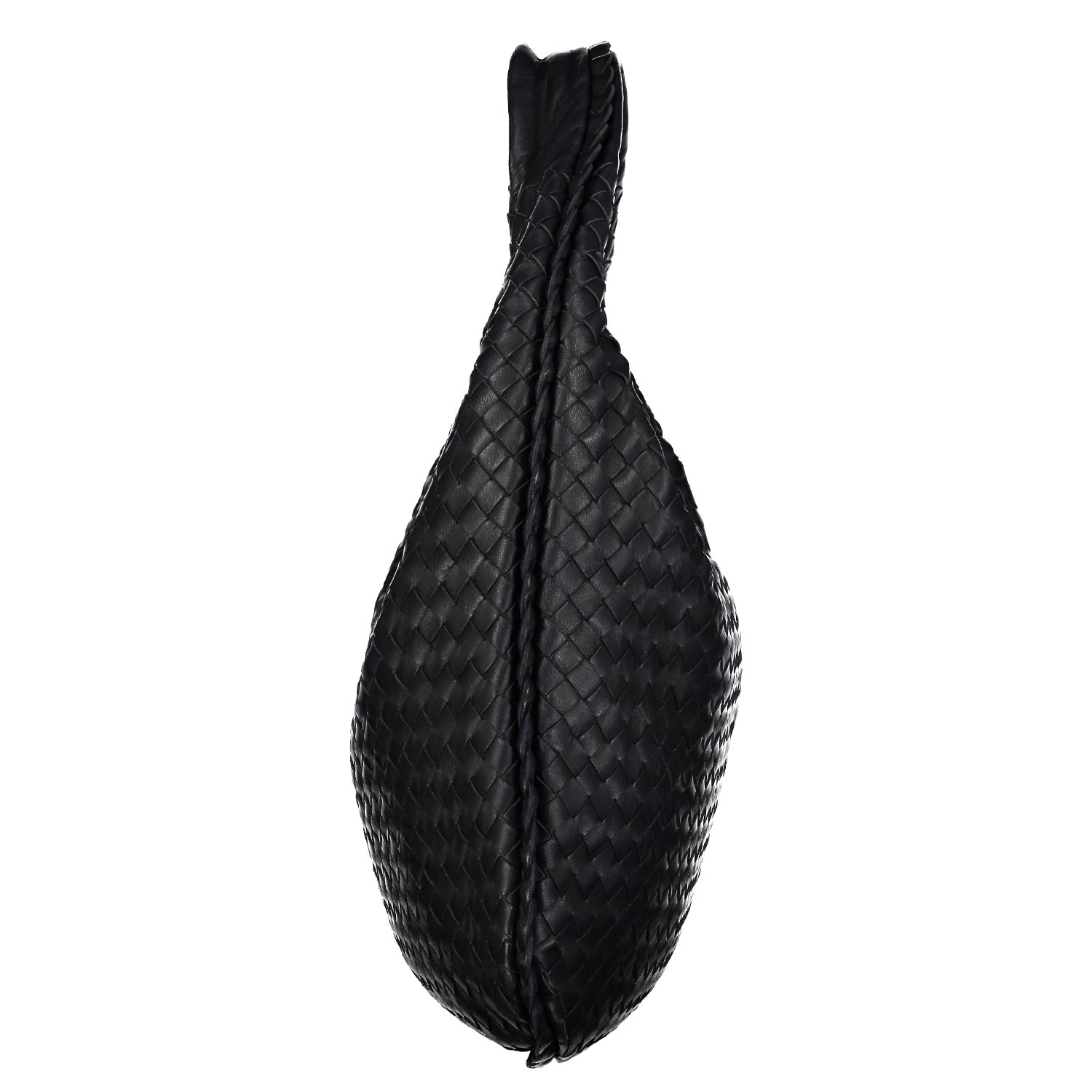 Medium Navy Intrecciato Hobo Bag