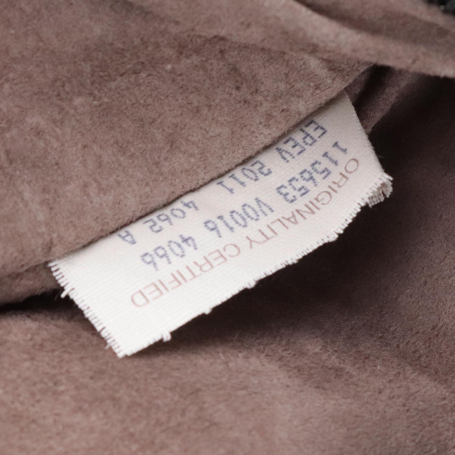 Medium Navy Intrecciato Hobo Bag