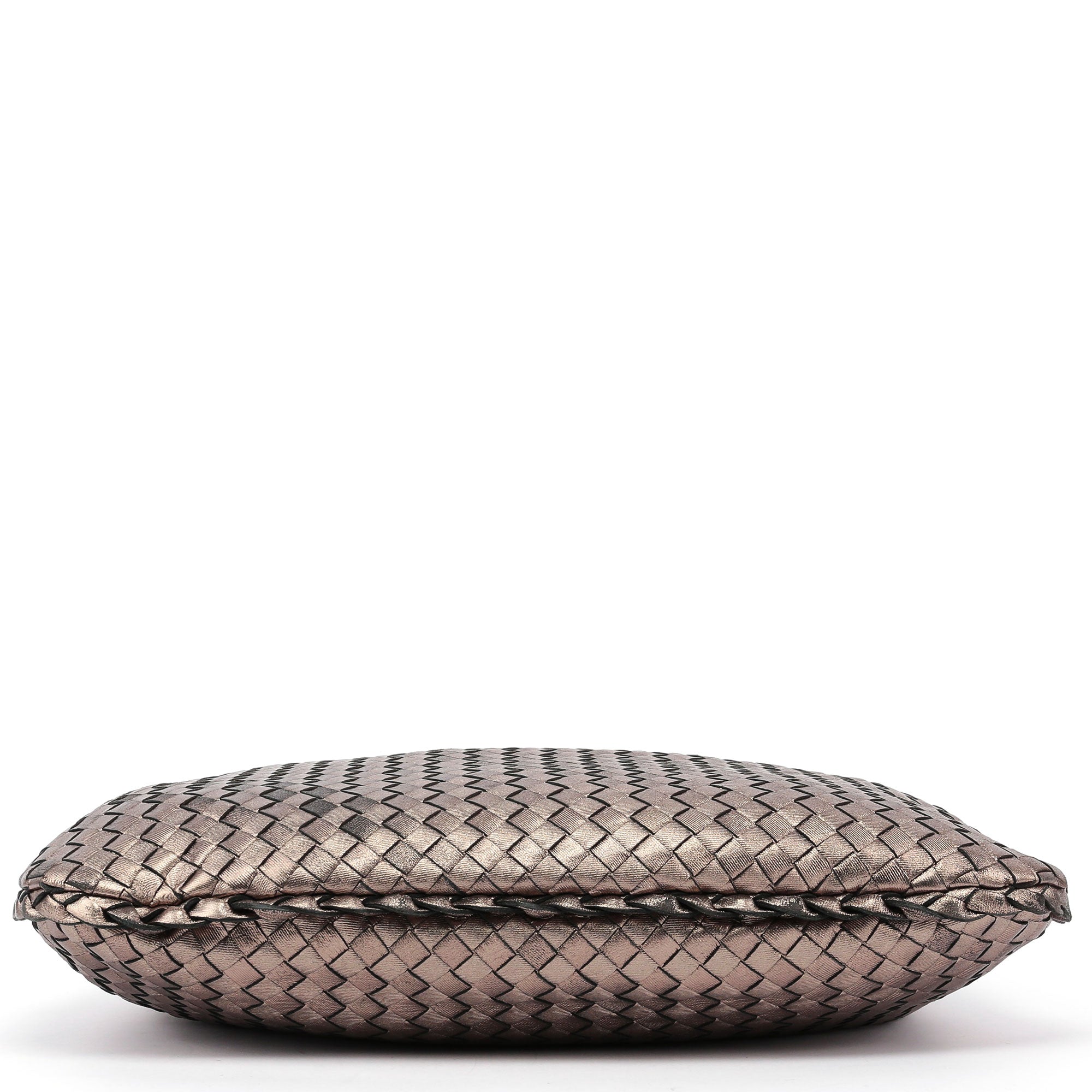 Metallic Gold Veneta Intrecciato Hobo Bag