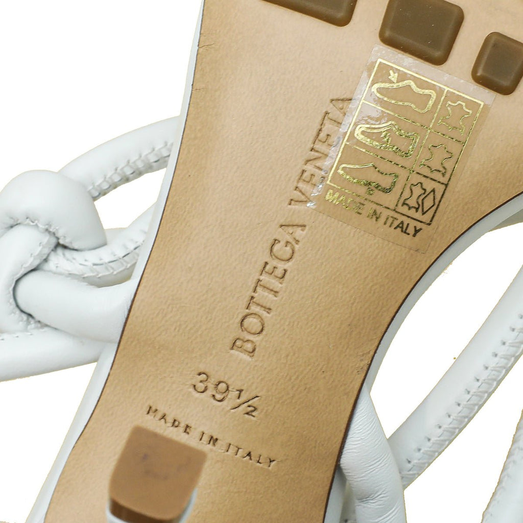 Bottega Veneta Optic White Knot Sandals 39.5