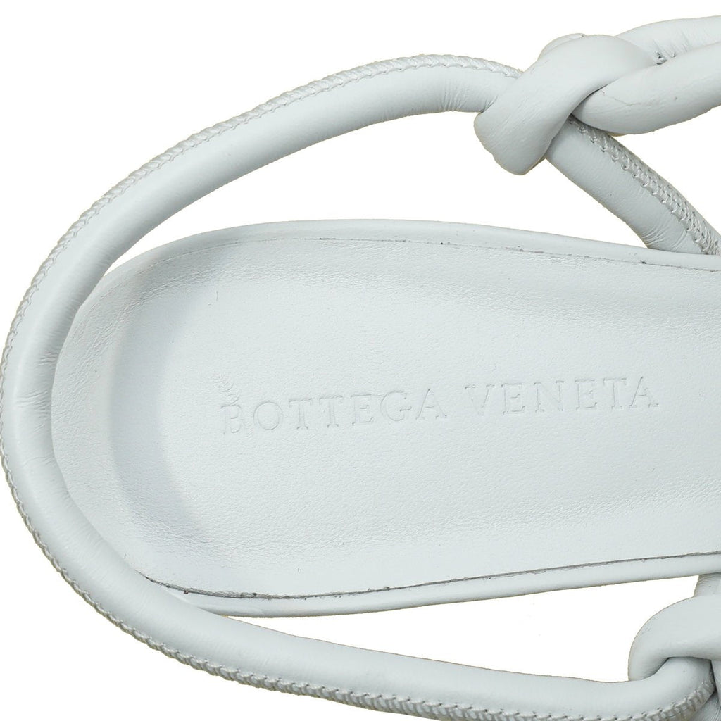 Bottega Veneta Optic White Knot Sandals 39.5