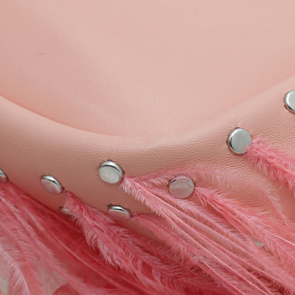 Bottega Veneta Peach Beak Feather Bag