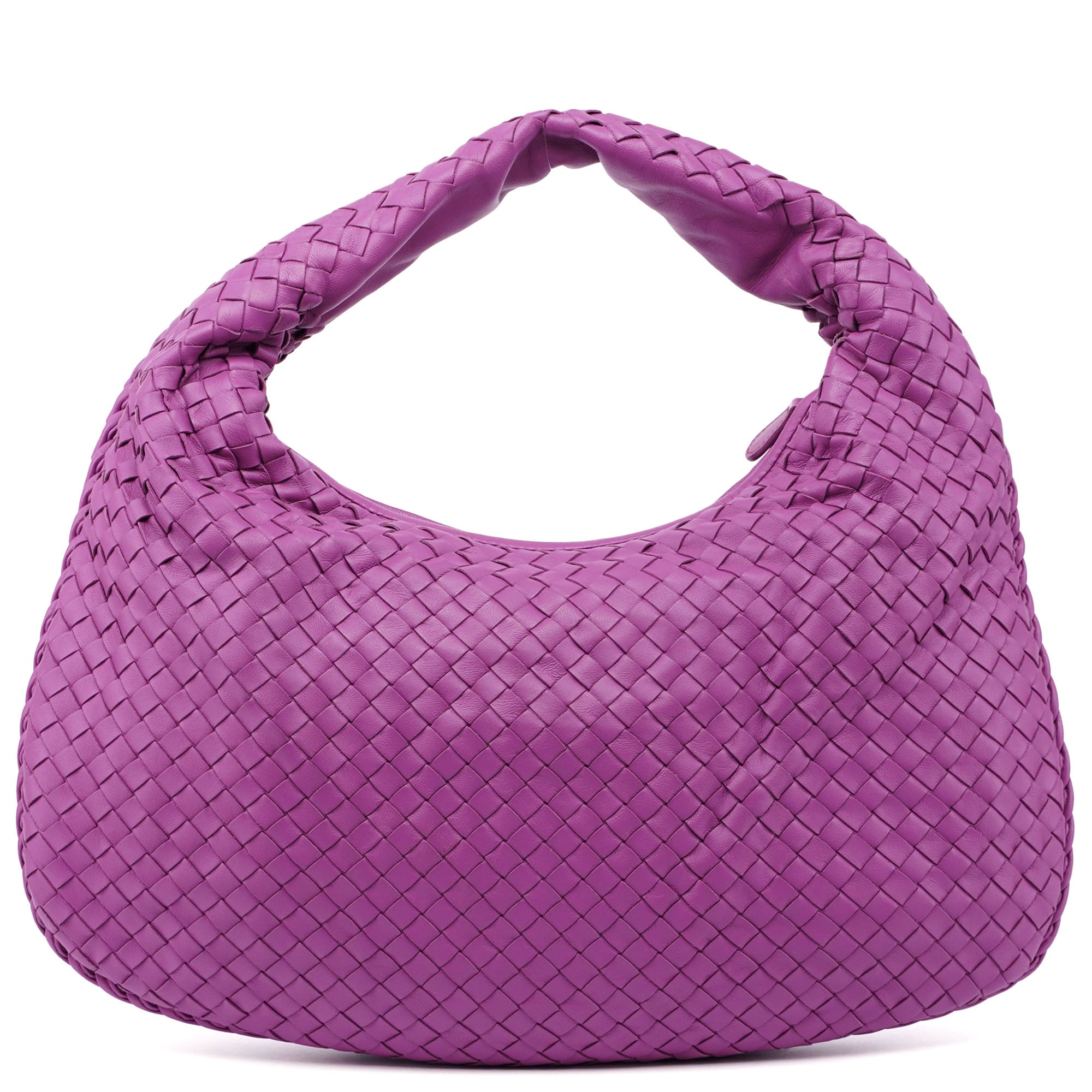 Pink Veneta Intrecciato Hobo Bag