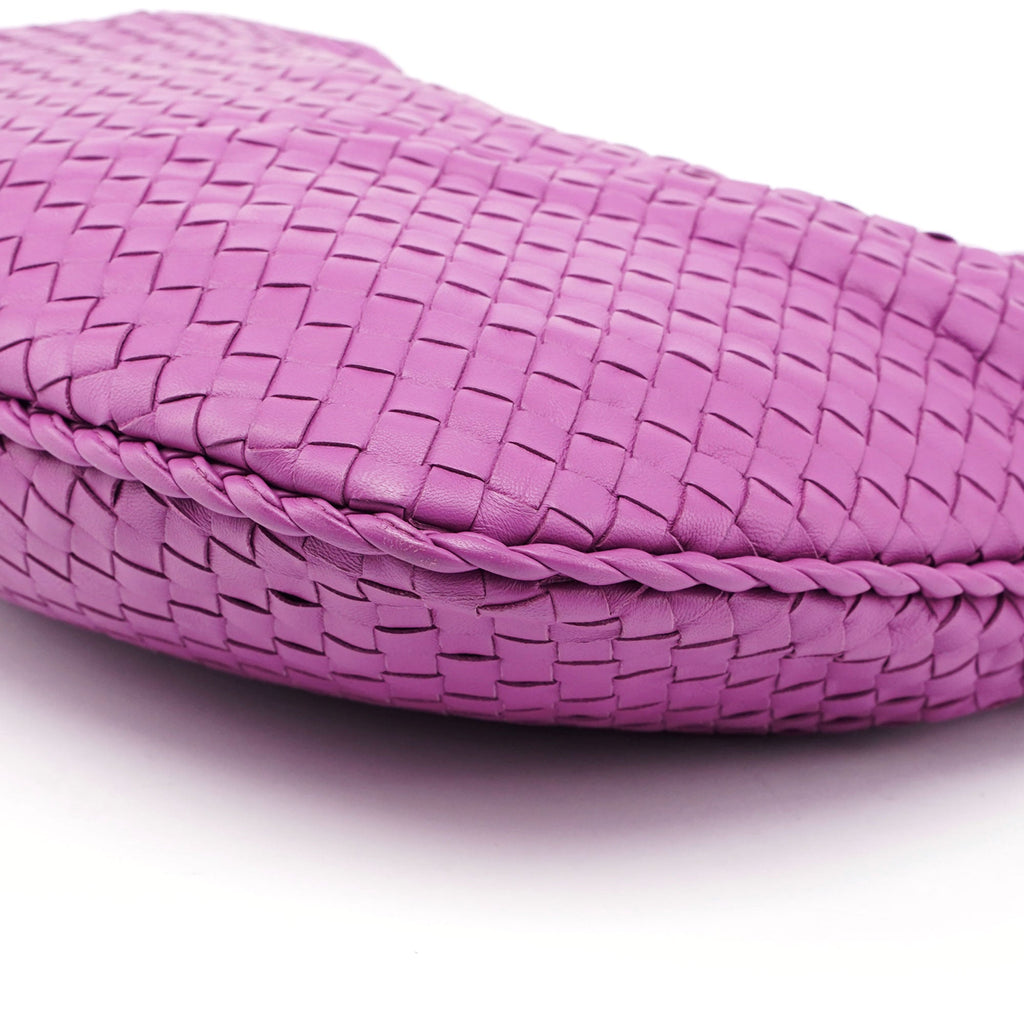 Pink Veneta Intrecciato Hobo Bag