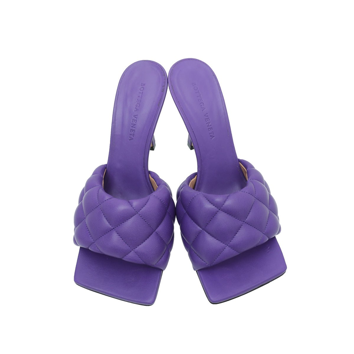 Bottega Veneta Purple Padded Mules 37