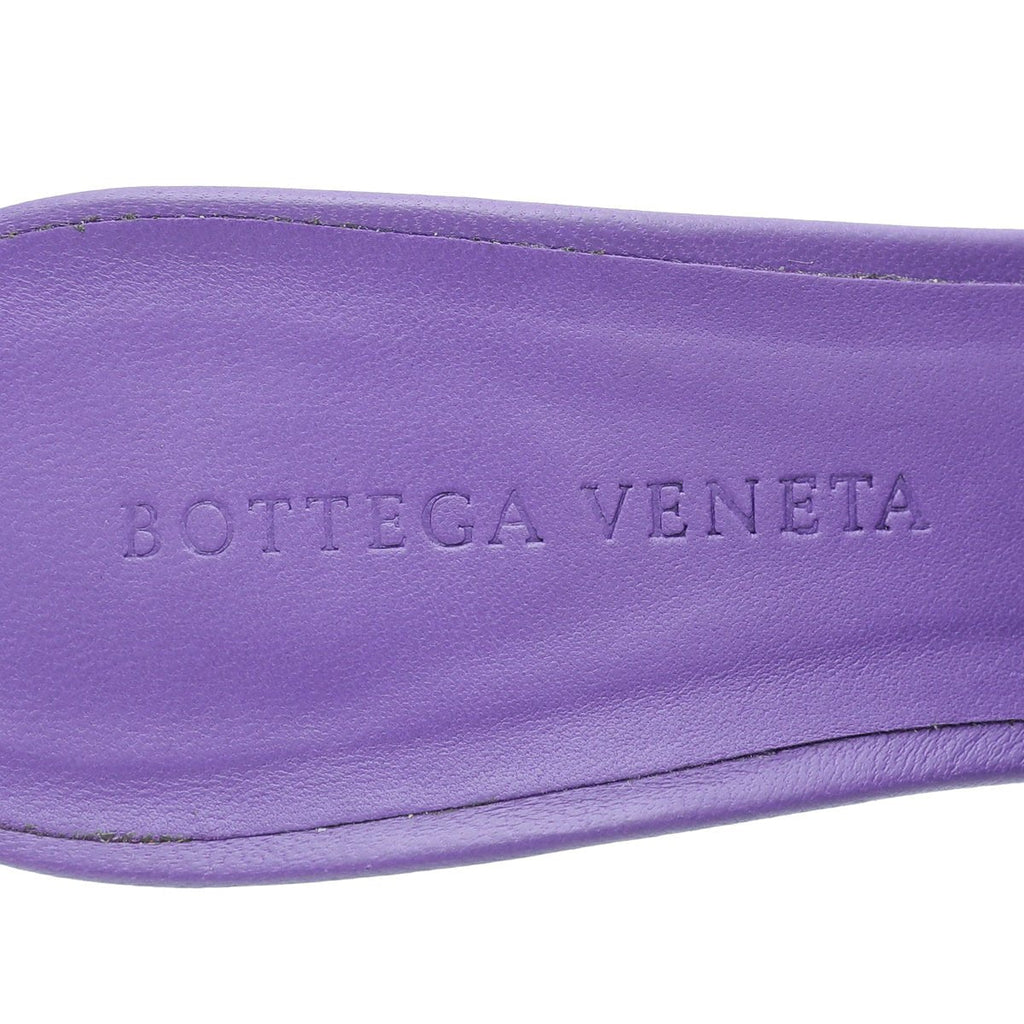 Bottega Veneta Purple Padded Mules 37