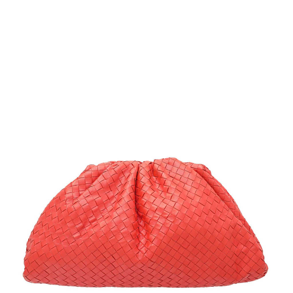 Bottega Veneta Red Intrecciato Nappa The Pouch
