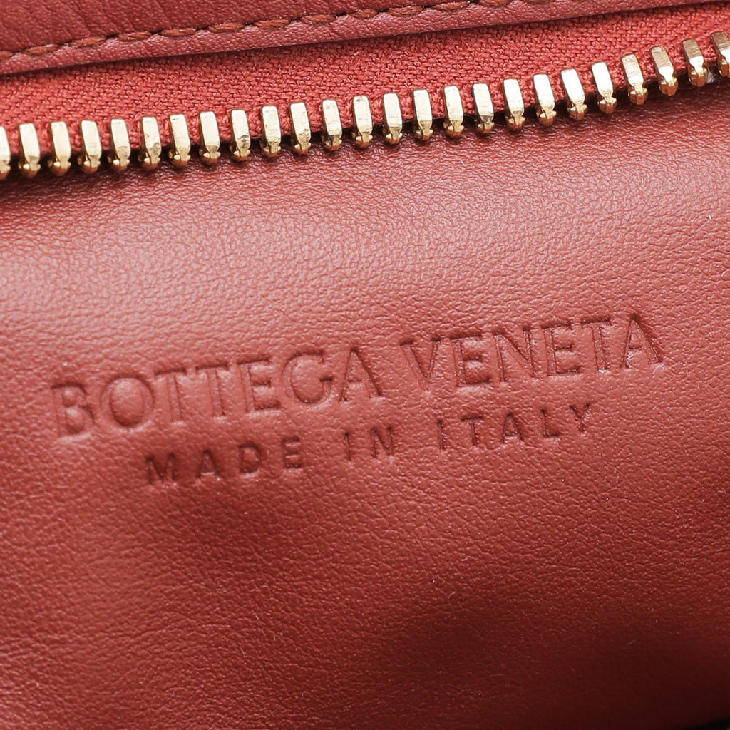 Bottega Veneta Rust The Twist Knotted Clutch