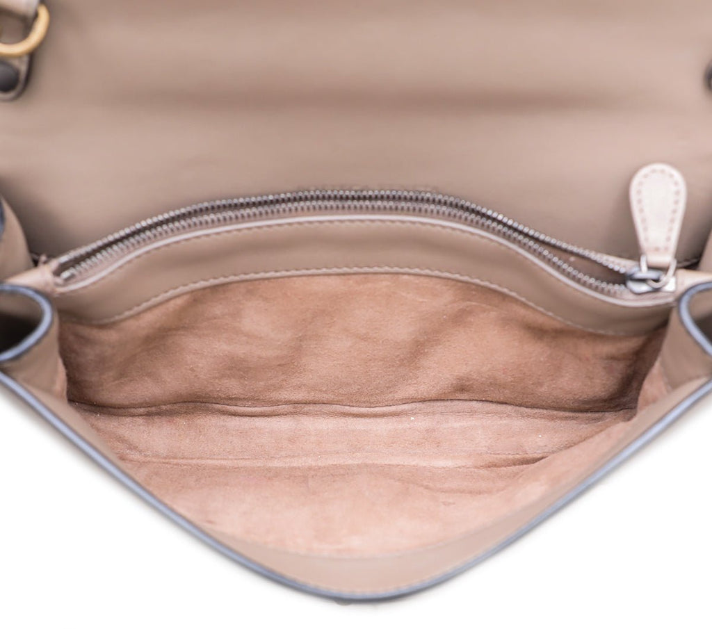 Bottega Veneta Tricolor Mist Intrecciato Club Stitch Olimpia Knot Clutch