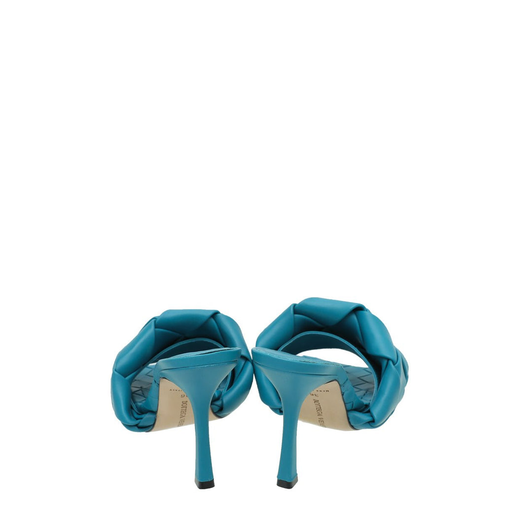 Bottega Veneta Vintae Bleu Intrecciato Nappa Lido Mules 36