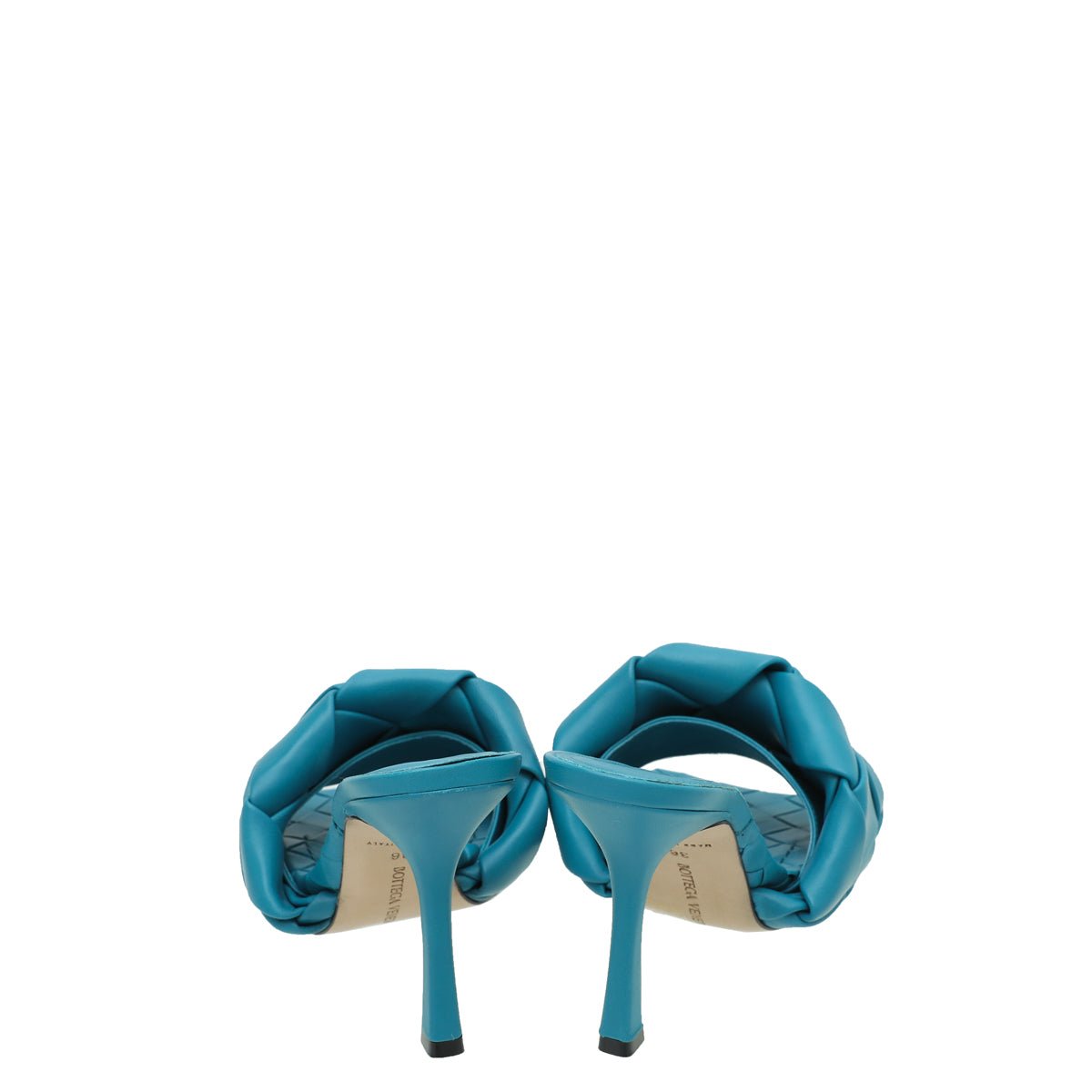 Bottega Veneta Vintae Bleu Intrecciato Nappa Lido Mules 36
