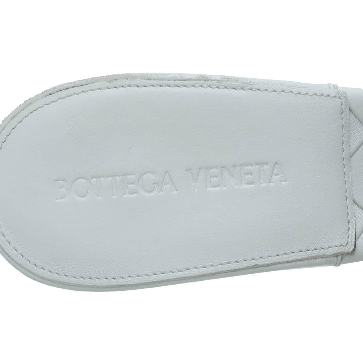 Bottega Veneta White Intrecciato Nappa Lido Mules 38
