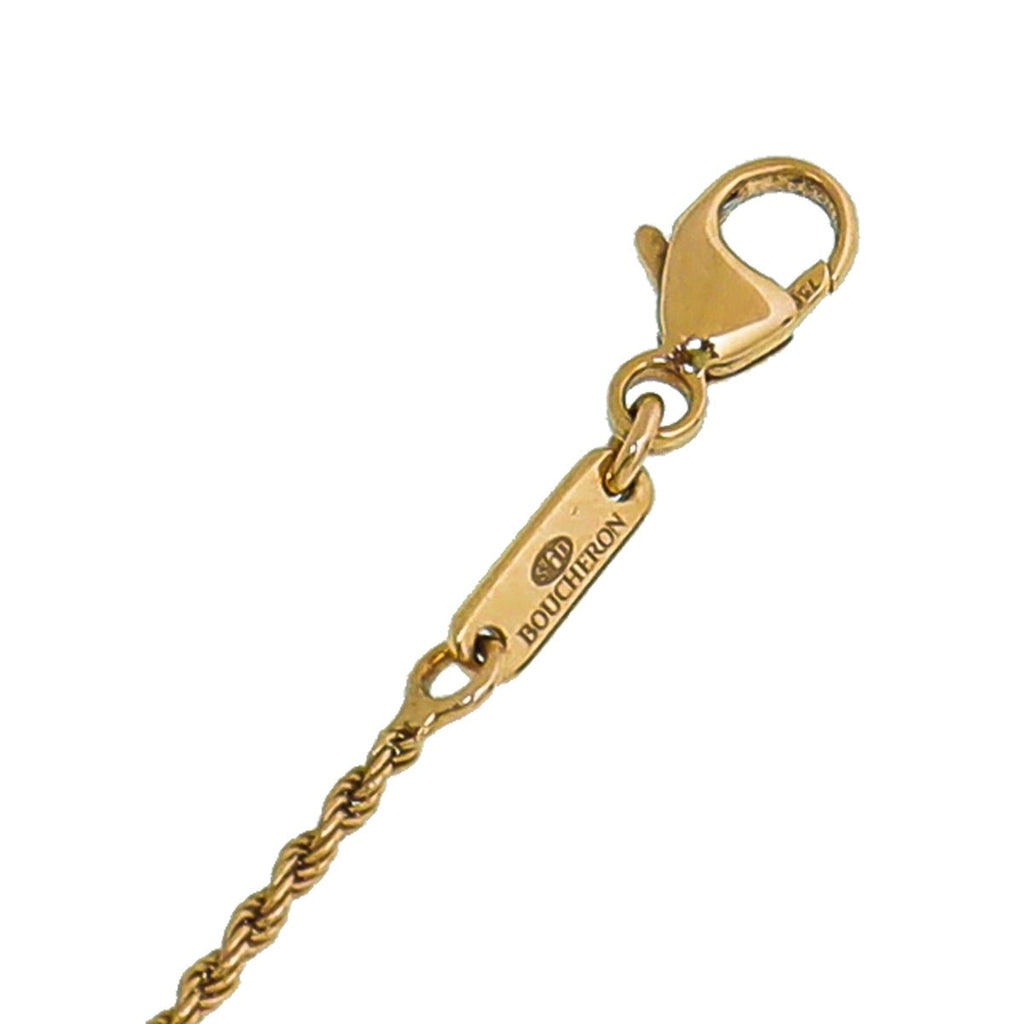 Boucheron 18K Pink Gold MOP Serpent Boheme Pendant Necklace