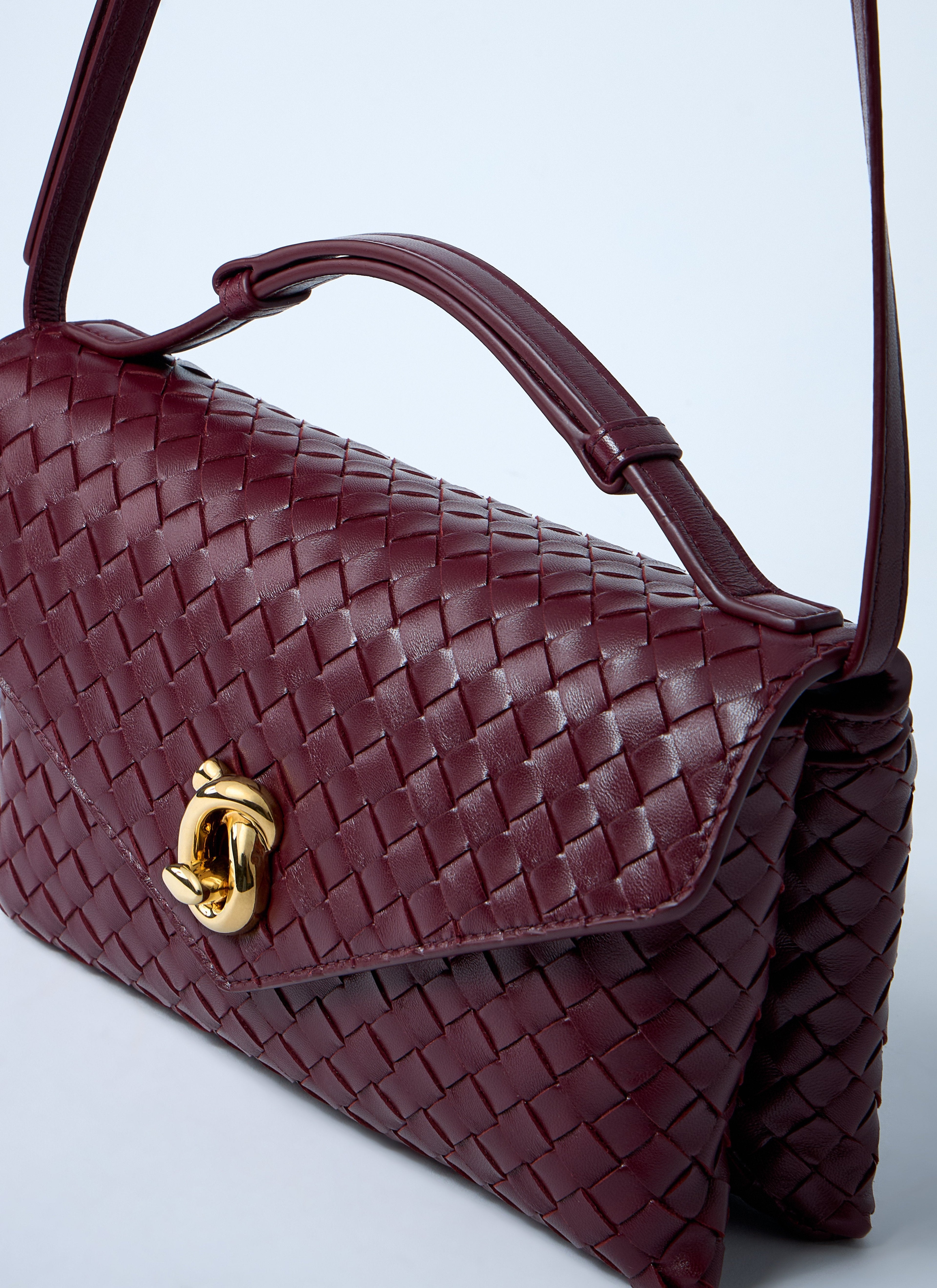 Bottega Veneta Women Knot Lock Crossbody Bag