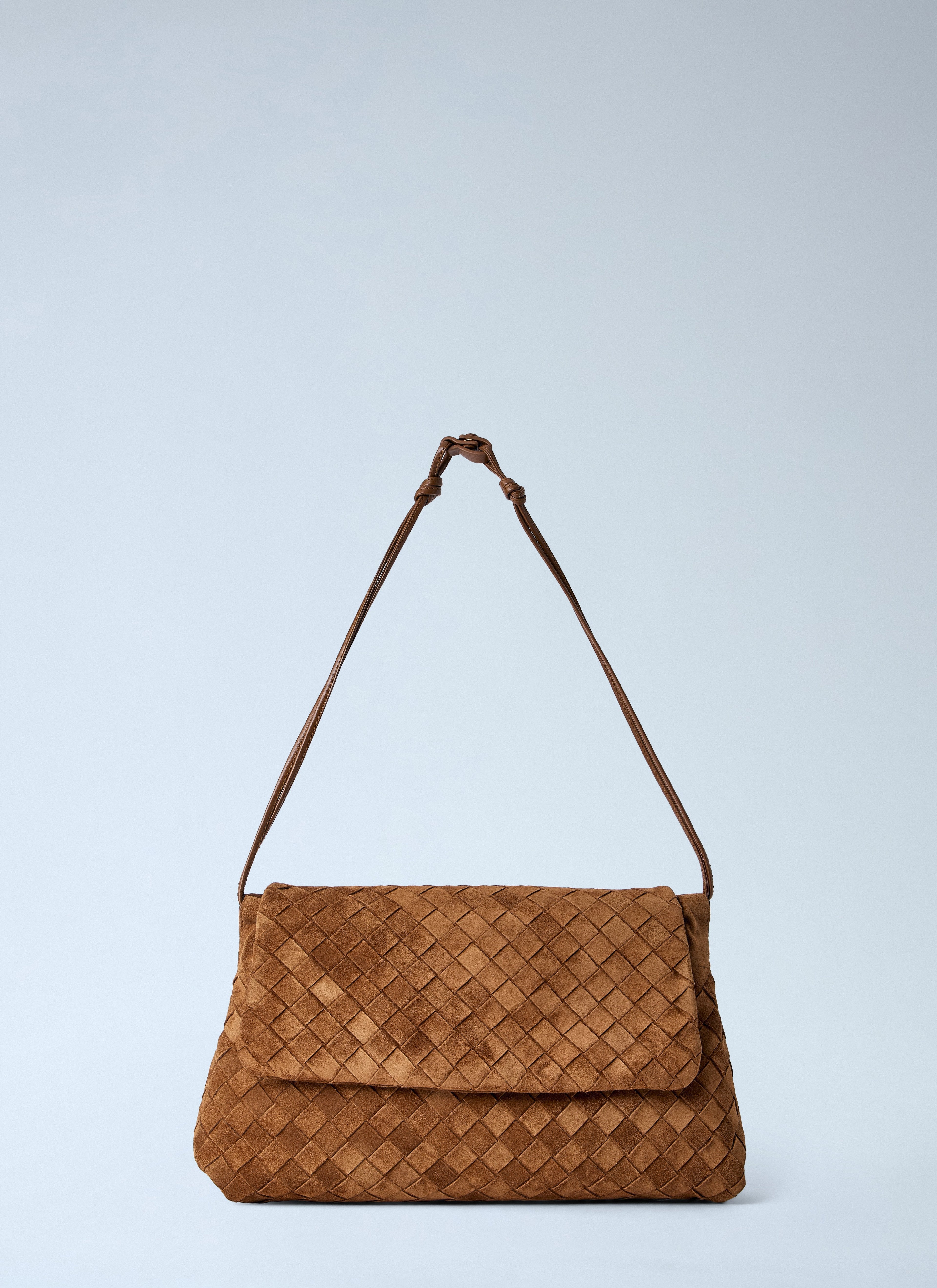 Bottega Veneta Women Giorno Suede Shoulder Bag