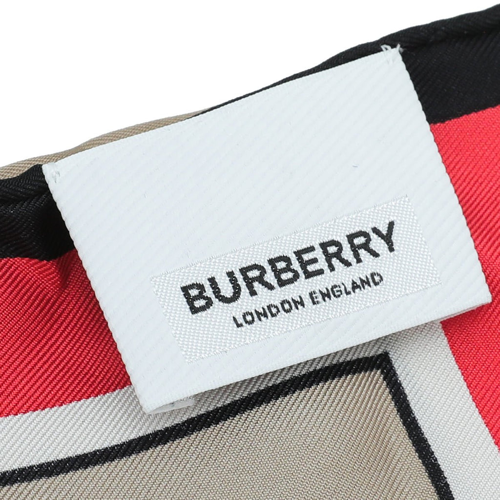 Burberry Archive Beige TB Logo Montage Scarf