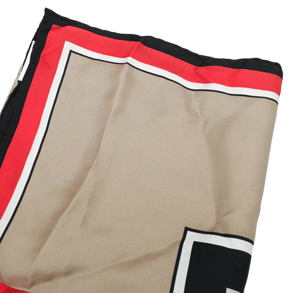 Burberry Archive Beige TB Logo Montage Scarf
