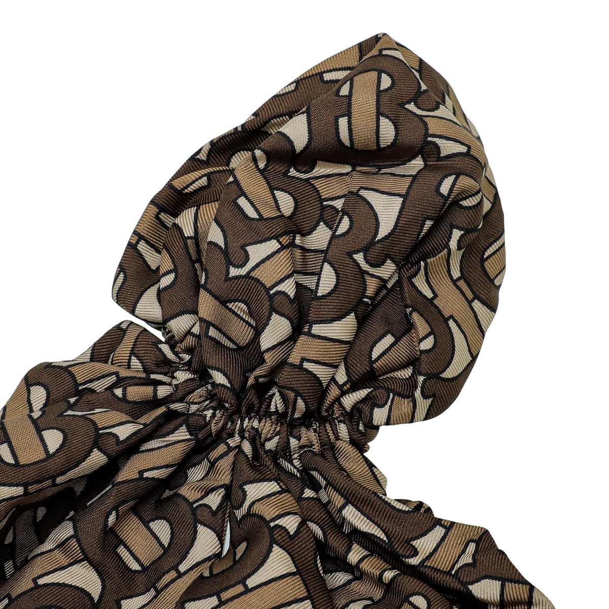 Burberry Archive Beige TB Monogram Hair Twill Silk Scarf