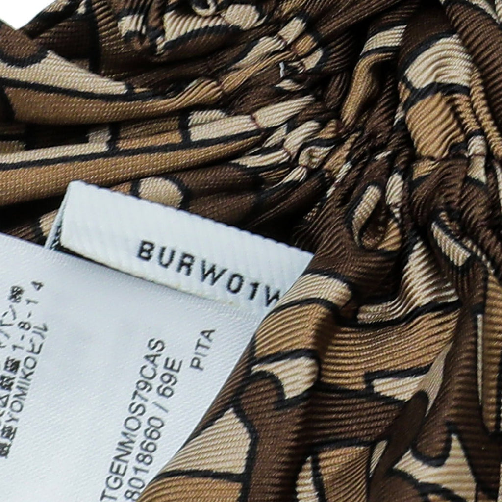 Burberry Archive Beige TB Monogram Hair Twill Silk Scarf