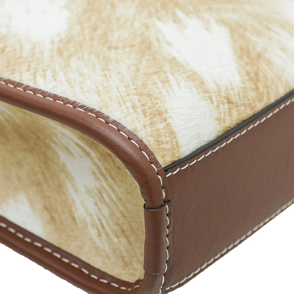 Burberry Beige Calf Hair Mini Pocket Bag
