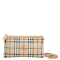 Burberry Beige Haymarket Check Peyton Crossbody Bag