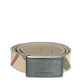 Burberry Beige Nova Check Buckle Belt 36
