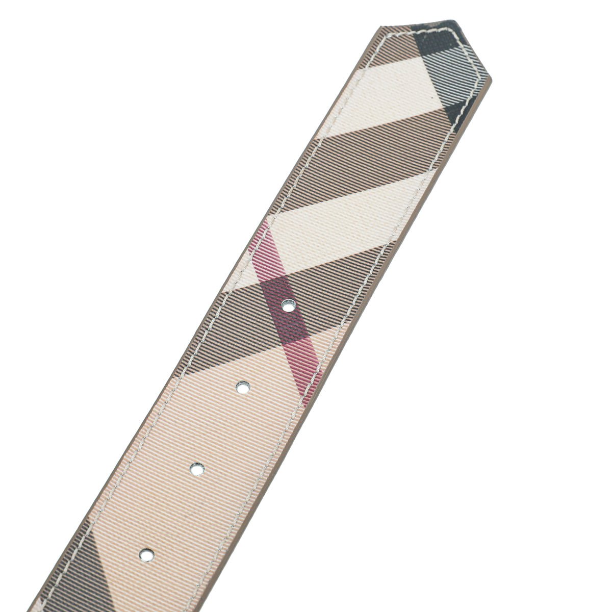 Burberry Beige Nova Check Buckle Belt 36