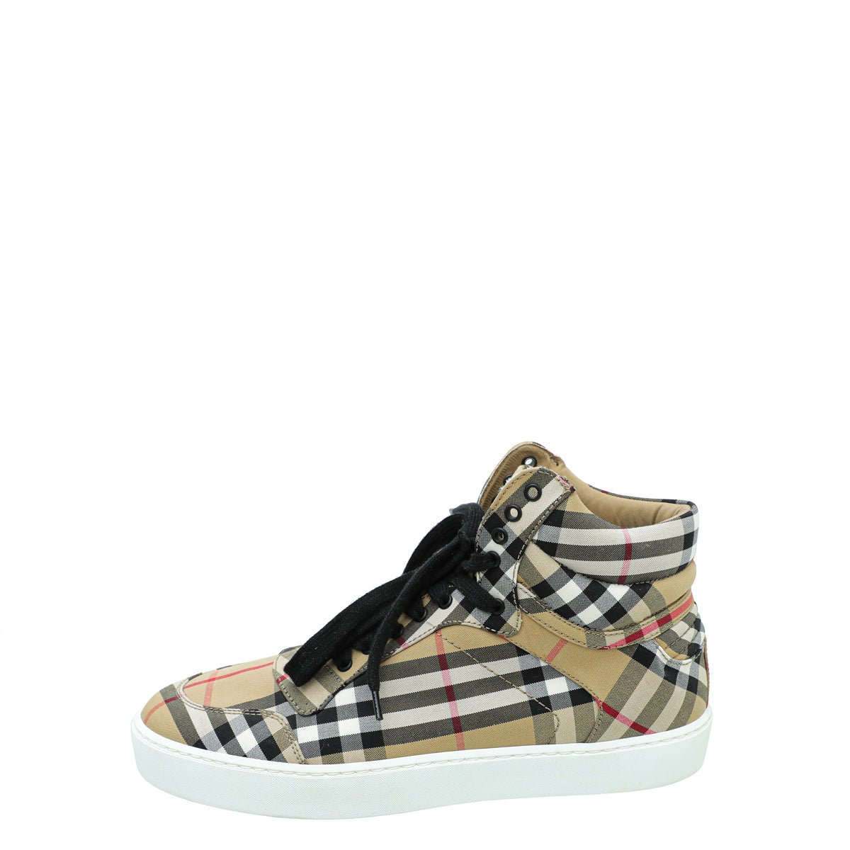 Burberry Beige Vintage Check High Top Sneaker 39