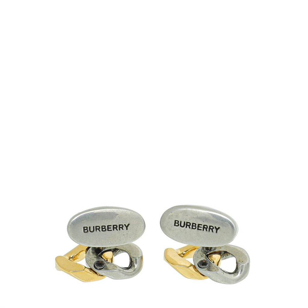 Burberry Bicolor Chain Link Cuff Links