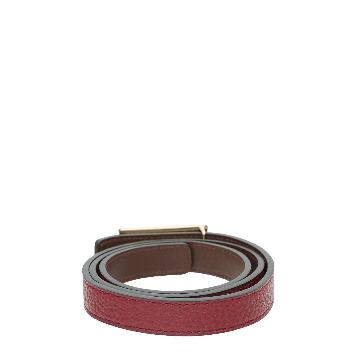 Burberry Bicolor Check Embossed Reversible Buckle 20mm Belt 32