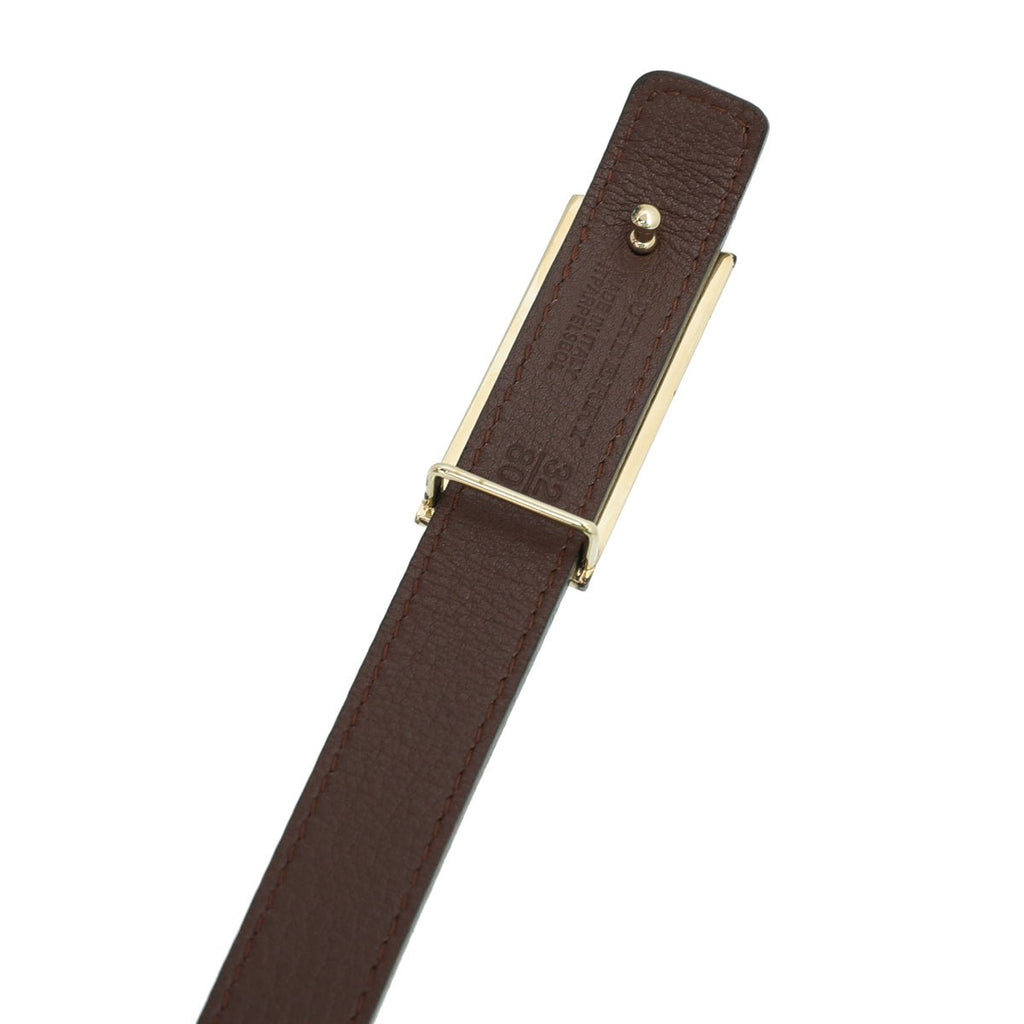 Burberry Bicolor Check Embossed Reversible Buckle 20mm Belt 32