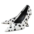 Burberry Bicolor Dalmatian Print Calf Hair Ava Pump 38.5