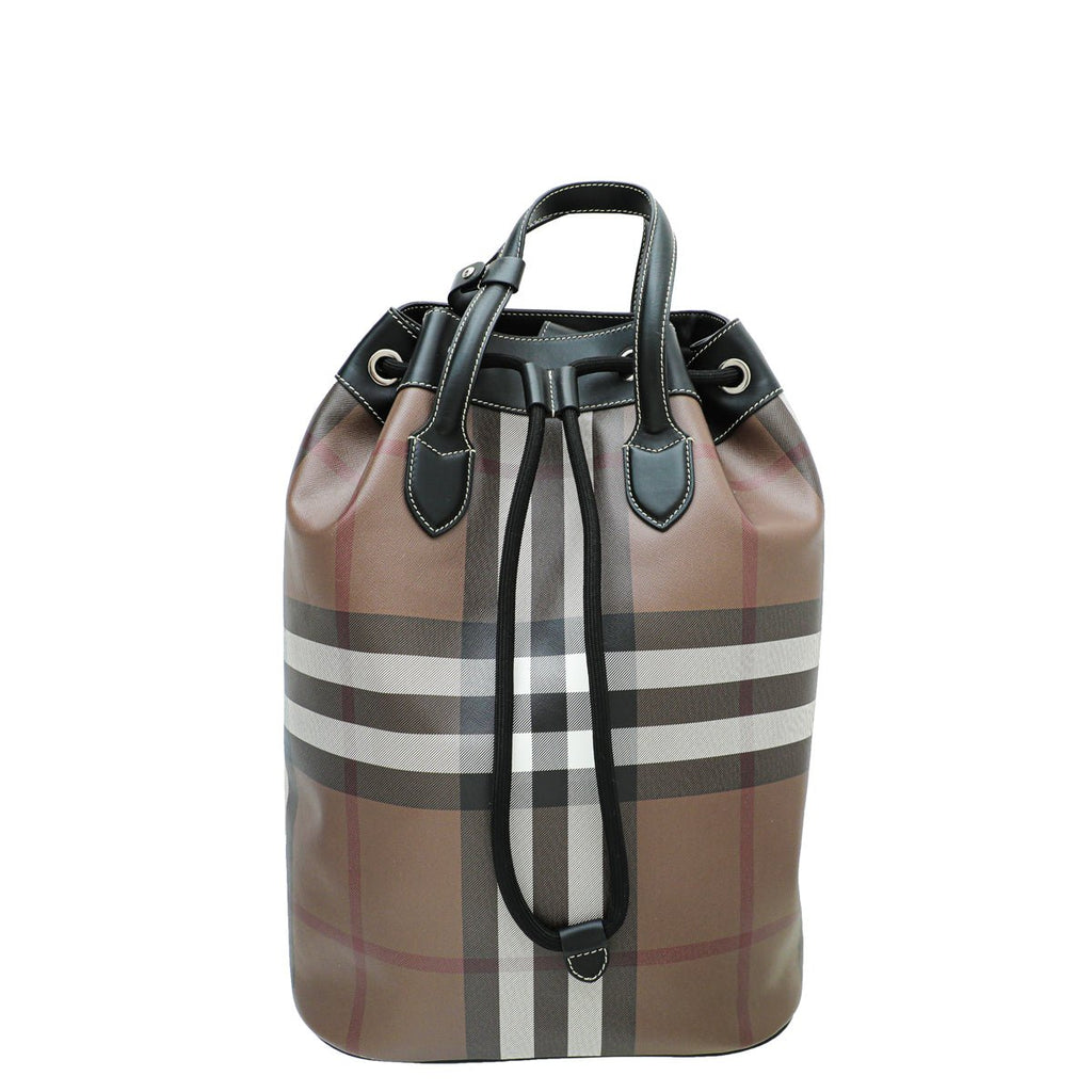 Burberry Bicolor Drawstring Backpack