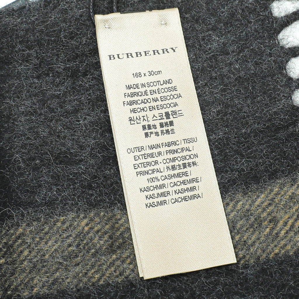 Burberry Bicolor Giant Check Cashmere Scarf