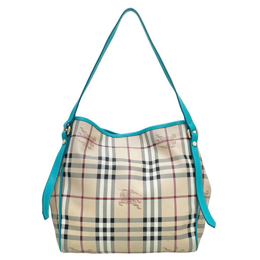 Burberry Bicolor Haymarket Canterbury Medium Bag