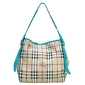 Burberry Bicolor Haymarket Canterbury Medium Bag