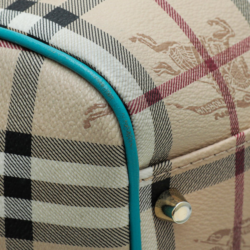 Burberry Bicolor Haymarket Canterbury Medium Bag