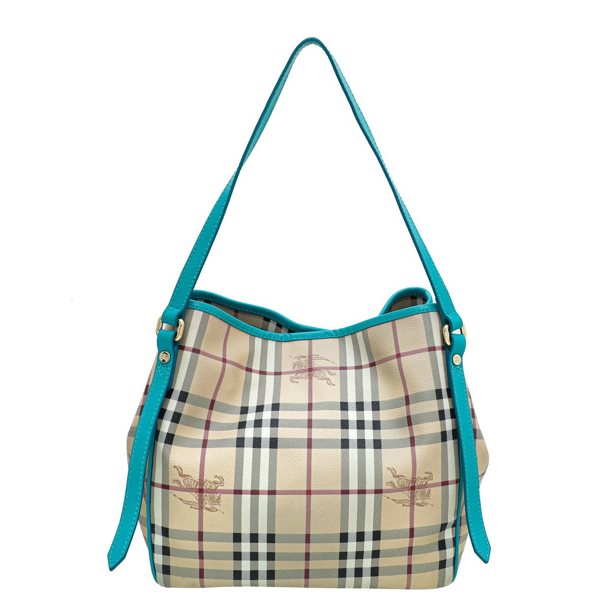 Burberry Bicolor Haymarket Canterbury Medium Bag