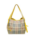 Burberry Bicolor Haymarket Canterbury Tote Medium Bag