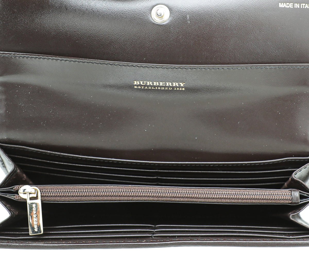 Burberry Bicolor Haymarket Flap Wallet