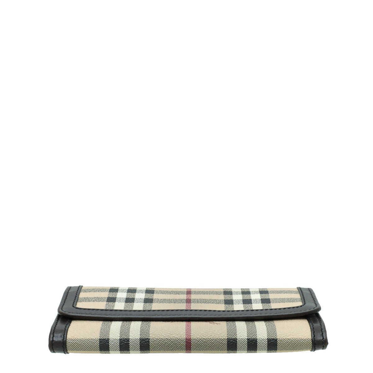 Burberry Bicolor Haymarket Flap Wallet